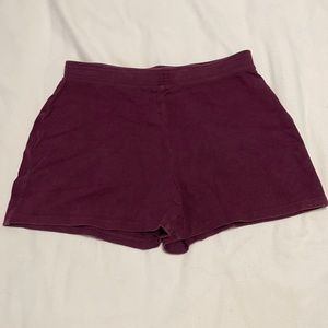 Express maroon lounge shorts*